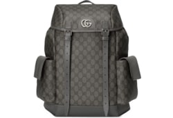 Ophidia medium backpack in grey and black Supreme GUCCI US