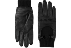 Gucci leather gloves mens sales