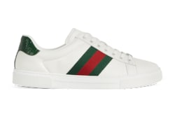 19AW/GUCCI/ウェブレザー&スエードスニーカー