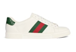 Men's Gucci Ace trainer with Web in white leather | GUCCI® UK