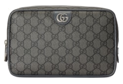 Ophidia small toiletry case in grey and black Supreme