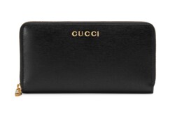 ★GUCCI★ Gucci Script Chain Wallet Shoulder Bag Black 77264 Wallet on chain in black leather | GUCCI® US