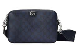 Ophidia small crossbody bag in blue and black Supreme