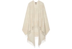 ジャケット GUCCI Reversible jumbo GG cashmere cape Reversible jumbo GG cashmere cape in dark grey and black