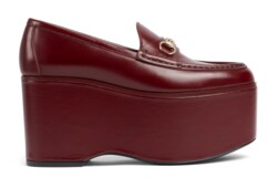 Women s Gucci Horsebit platform loafer in Gucci Rosso Ancora leather GUCCI Canada