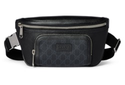 Small GG belt bag with tag in black leather GUCCI MX