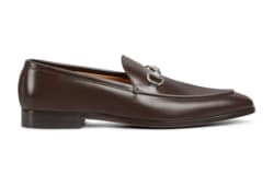 Men's loafer with Horsebit in dark brown leather | GUCCI® NL