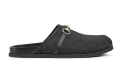 Sabot uomo con Morsetto in tessuto Original GG nero GUCCI Italia