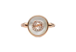 新作【グッチ】〔ホースビット〕18K ダイヤモンド リング グッチ ホースビット〕18K ダイヤモンド リング18K ホワイト