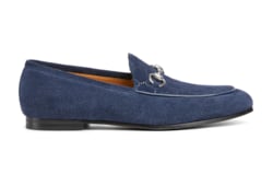 Mens blue suede gucci loafers top