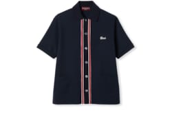 Camisa tipo polo de punto de algodon en azul marino GUCCI ES