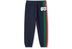 チルドレンズ〕コットン ジョギングパンツダークブルー | GUCCI公式