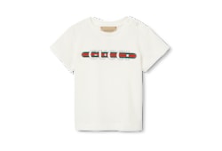 GUCCI　グッチ　ベビー　Tシャツ　新品未使用 ベビー〕プリント コットン Tシャツホワイト | GUCCI公式