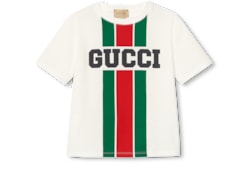 【史上最も激安】 チルドレンズ〕プリント GUCCI公式 | Tシャツホワイト コットン トップス