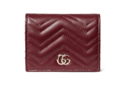 GG Marmont small wallet in Rosso Ancora red leather | GUCCI® SG