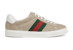 【2024】お歳暮・冬ギフト suede GG oatmeal in Web with sneaker Ace Gucci Men's | US GUCCI® 靴