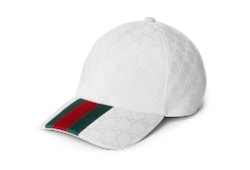 キャップ Gucci Cappello Original Gg In Canvas Con Web Original GG canvas baseball hat with Web in beige and blue