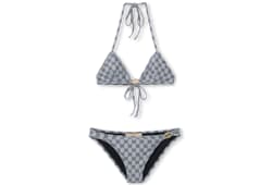 VIP価格☆GUCCI GG ストレッチジャージビキニ  XSのみ GG stretch jersey bikini in blue and white | GUCCI® GR