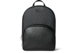 Sac a dos GG avec plaque taille moyenne en toile Supreme noire GUCCI BE