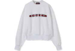 Printed cotton jersey sweatshirt in white | GUCCI® US Printed cotton jersey sweatshirt in white | GUCCI® US