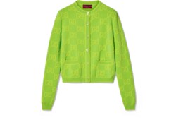 Green gucci cardigan best sale