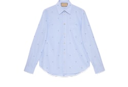 グッチ メンズ ウェアストライプ コットンポプリン シャツ | GUCCI公式 