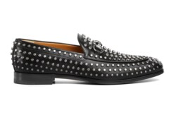 Gucci studded loafers shop