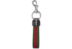 〈新品〉GUCCIのグリーンとレッドのストラップベルト リネン製ロゴ入り巾着袋付 新品〉GUCCIのグリーンとレッドのストラップベルト リネン製ロゴ