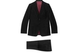 60449 auth GUCCI black wool ZIP FRONT BIKER Jacket 42 M | eBay