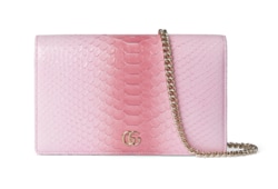 Gucci pink wallet on chain online