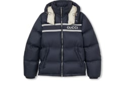 Nylon puffer jacket in navy GUCCI Canada