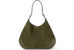 ファッションなデザイン Gucci B large shoulder bag in dark green GG suede | GUCCI® US バッグ
