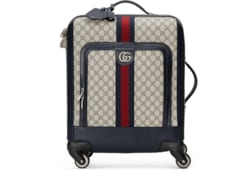 GUCCI SAVOY スモールキャビントロリーバッグ GG グッチ サボイ Gucci Savoy small cabin trolley in beige and ebony GG