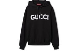 GUCCI ナイロンジャージロゴ入りフード付スウェットシャツ 788771_XJG4A_1000_001_100_0000