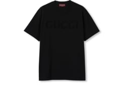 Printed cotton jersey T-shirt in Black Ready-to-wear | GUCCI® SI