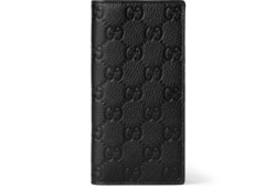【美品】 GUCCI グッチ 長財布 long wallet GG レザー 本革 グッチ インプリント〕ロングウォレットブラック GGレザー