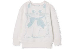 【国内発送★GUCCI】〔チルドレンズ〕アニマル スウェットシャツ チルドレンズ〕プリント コットン スウェットシャツホワイト