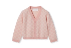 GUCCI キッズ用サイズ4(110/56) ロゴジャガードニットカーディガン GUCCI キッズ用サイズ4(110/56) ロゴジャガードニットカーディガン