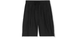Black silk pongé shorts in black | GUCCI® US