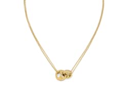 入手困難【GUCCI】〔グッチ ブロンディ〕チェーン ネックレス グッチ ブロンディ〕ダブルチェーン ネックレスライトゴールド