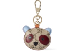 【美品】GUCCI 　グッチ　パンダ　 シェイプ　バックチャーム　キーホルダー 美品】GUCCI グッチ パンダ シェイプ バックチャーム キーホルダー