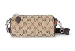 ☆国内発送☆ GUCCI GG canvas small cylinder GG canvas small cylinder bag in beige and brown GG canvas