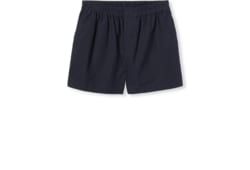 Oxford cotton shorts with embroidery in navy | GUCCI® US