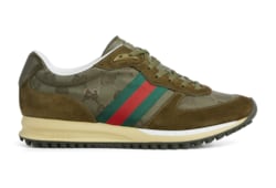 Men's Gucci Re-Motion sneaker in Red Nylon Suede | GUCCI® SI