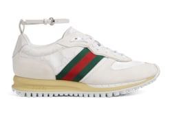 【関税&送料込】Gucci White Gg Fabric And Suede Re-Motion Sn スニーカー GUCCI WHITE GG FABRIC AND SUEDE RE-MOTION