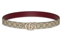GG Marmont reversible belt in Beige Brown GG Canvas | GUCCI® SI