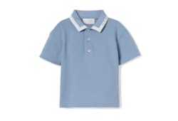 Baby cotton polo in light blue | GUCCI® Canada