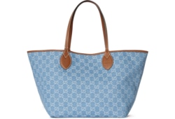 GUCCI GGデニム　トート　バック グッチ トーティッシマ〕スモール トートバッグブルー GGデニム