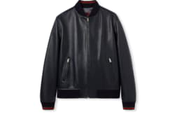 某メーカー Leather bomber Ready-to-wear Brown in embroidery with jacket スキンケア・基礎化粧品