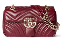 GUCCI(グッチ) マーモント スモールショルダーバッグ 赤 マトラッセ 837280_AAE38_6207_001_055_0000